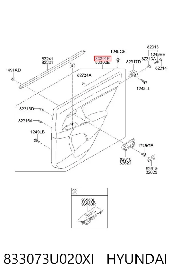  833073U020XI Hyundai/Kia
