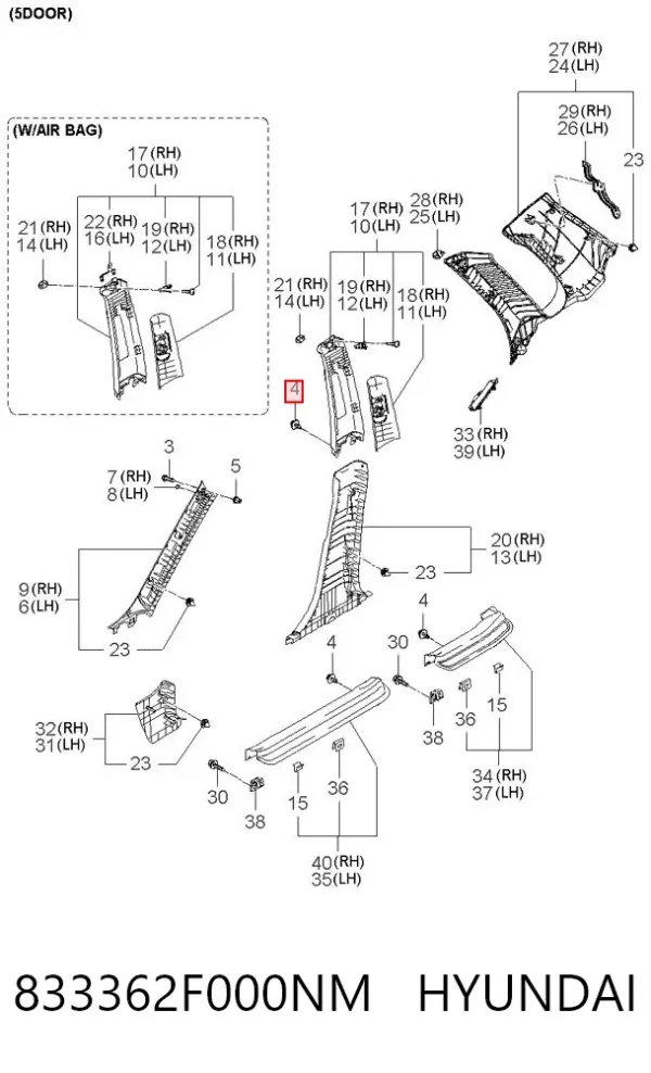  833362F000NM Hyundai/Kia