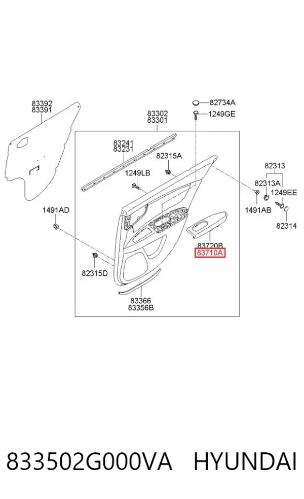 833502G000VA Hyundai/Kia