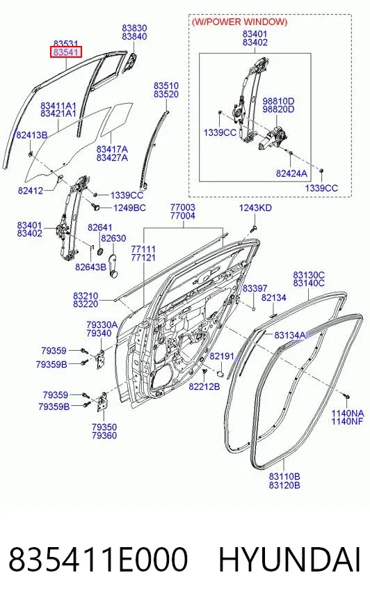  835411E000 Hyundai/Kia
