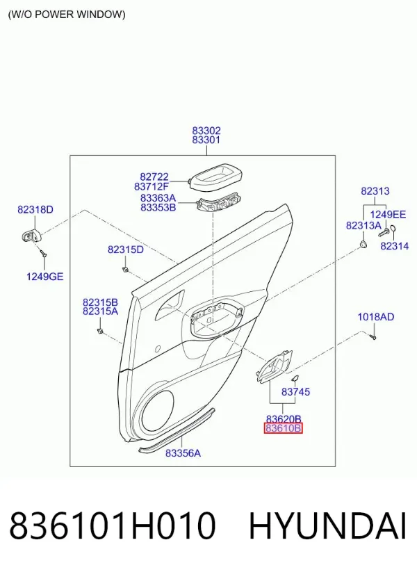  836101H010 Hyundai/Kia