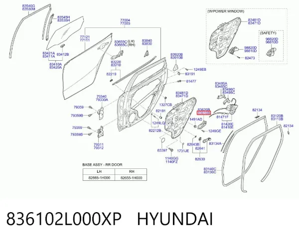  836102L000XP Hyundai/Kia