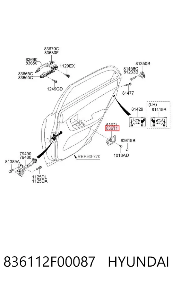  836112F00087 Hyundai/Kia
