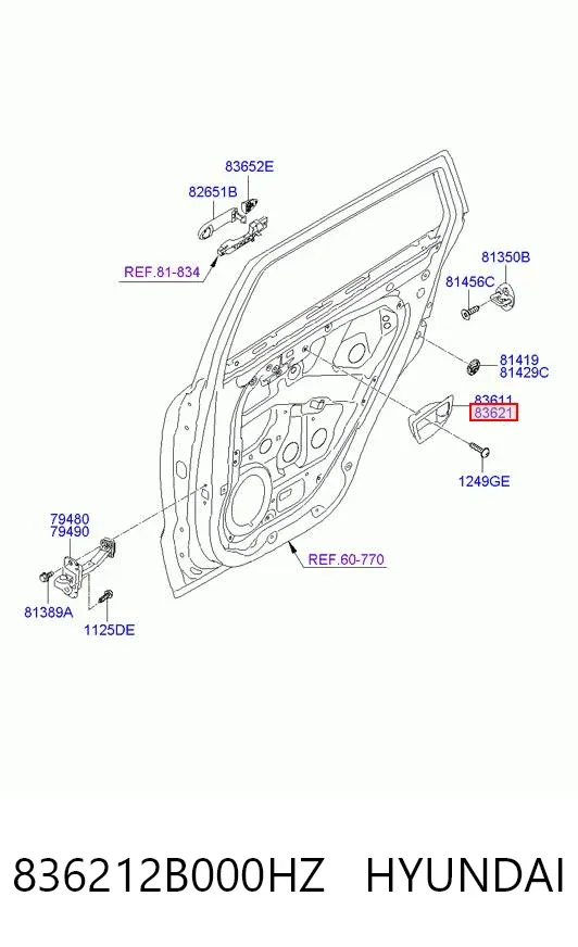  836212B000HZ Hyundai/Kia