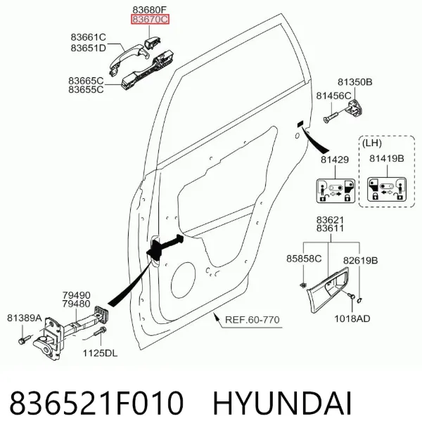  836521F010 Hyundai/Kia