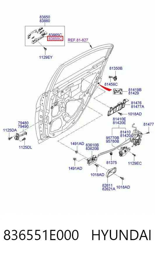  836551E000 Hyundai/Kia