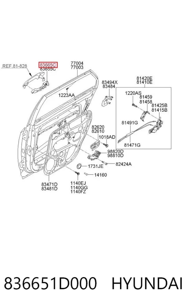  836651D000 Hyundai/Kia