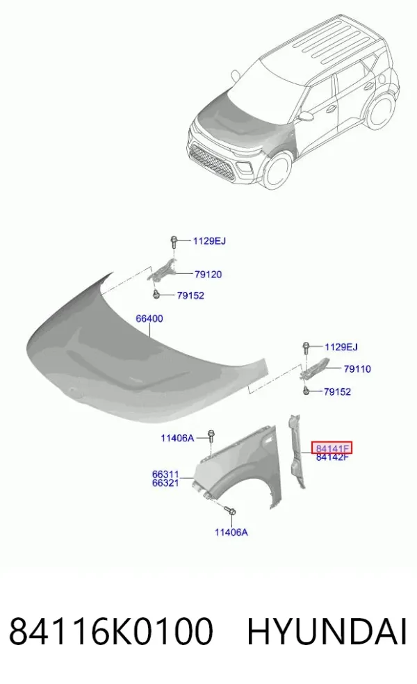  84116K0100 Hyundai/Kia