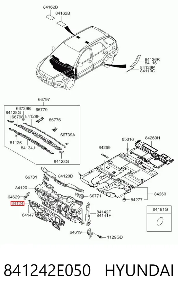  841242E050 Hyundai/Kia