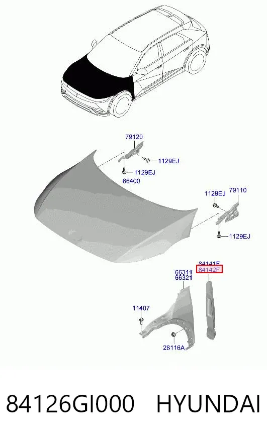  84126GI000 Hyundai/Kia