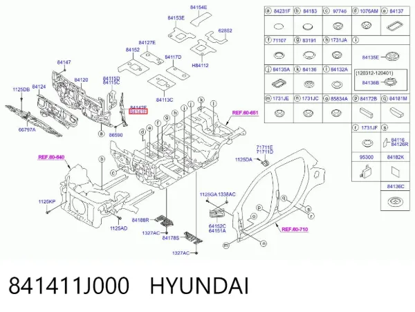  841411J000 Hyundai/Kia