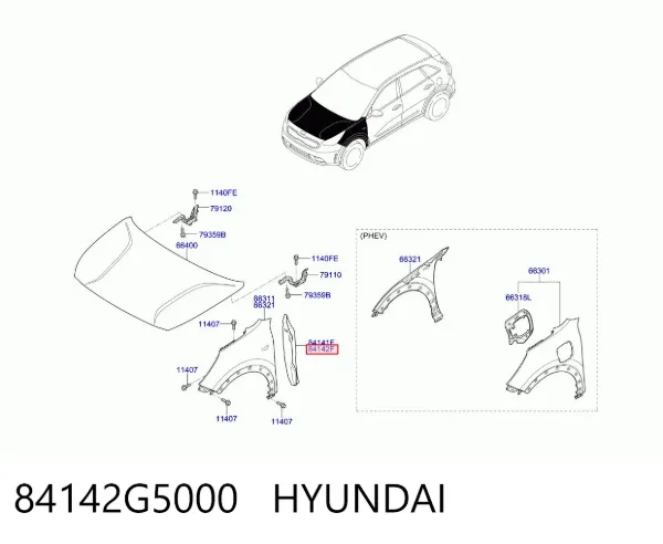  84142G5000 Hyundai/Kia