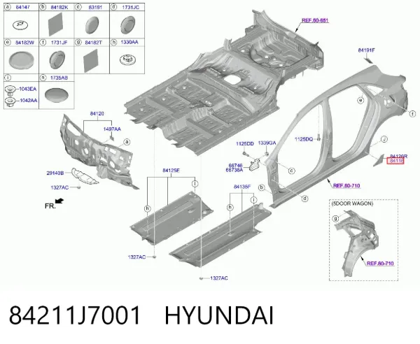  84211J7001 Hyundai/Kia