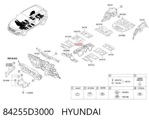  84255D3000 Hyundai/Kia
