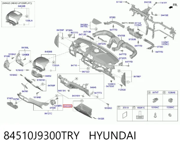 Ящик перчаточный (бардачок) 84510J9300TRY Hyundai/Kia
