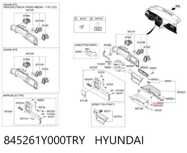  845261Y000TRY Hyundai/Kia