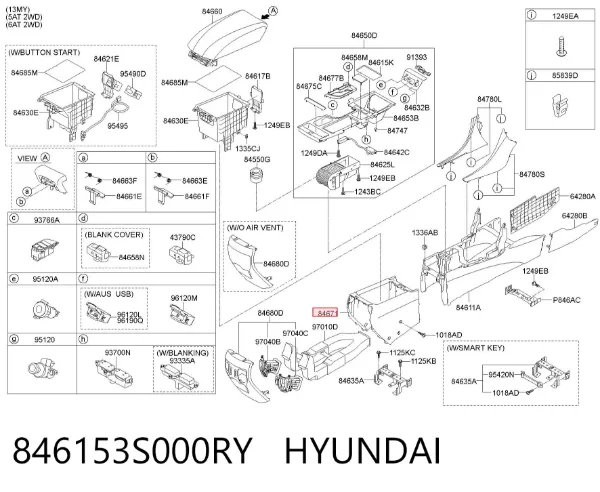  846153S000RY Hyundai/Kia