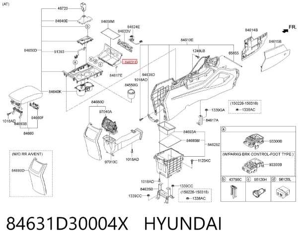  84631D30004X Hyundai/Kia