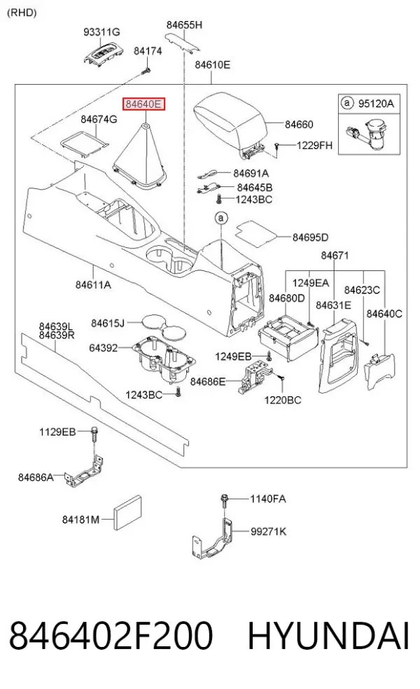  846402F200 Hyundai/Kia