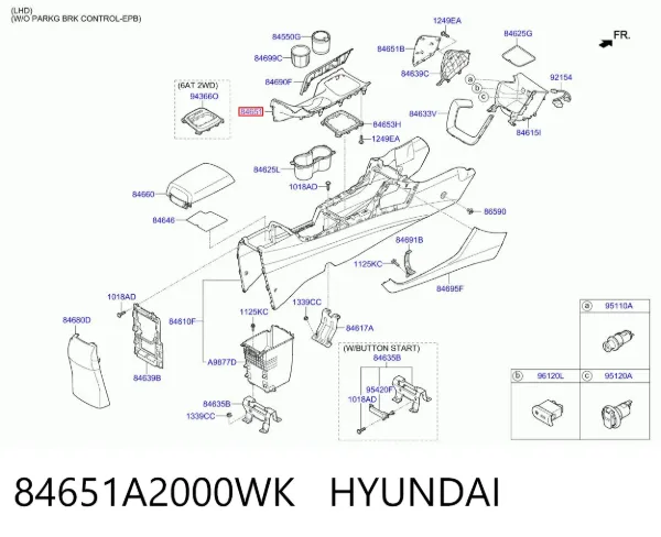  84651A2000WK Hyundai/Kia