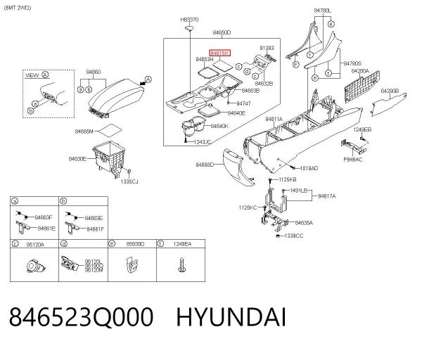  846523Q000 Hyundai/Kia