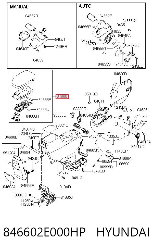  846602E000HP Hyundai/Kia