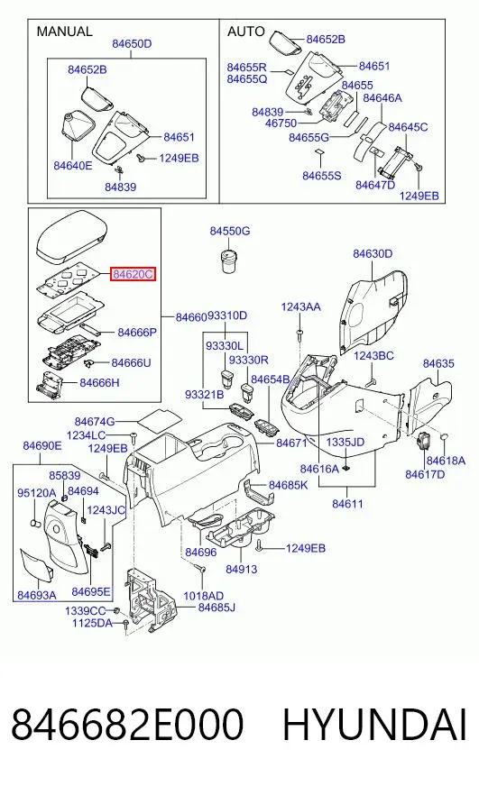  846682E000 Hyundai/Kia