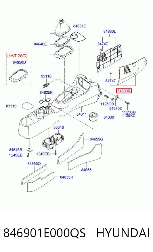  846901E000QS Hyundai/Kia