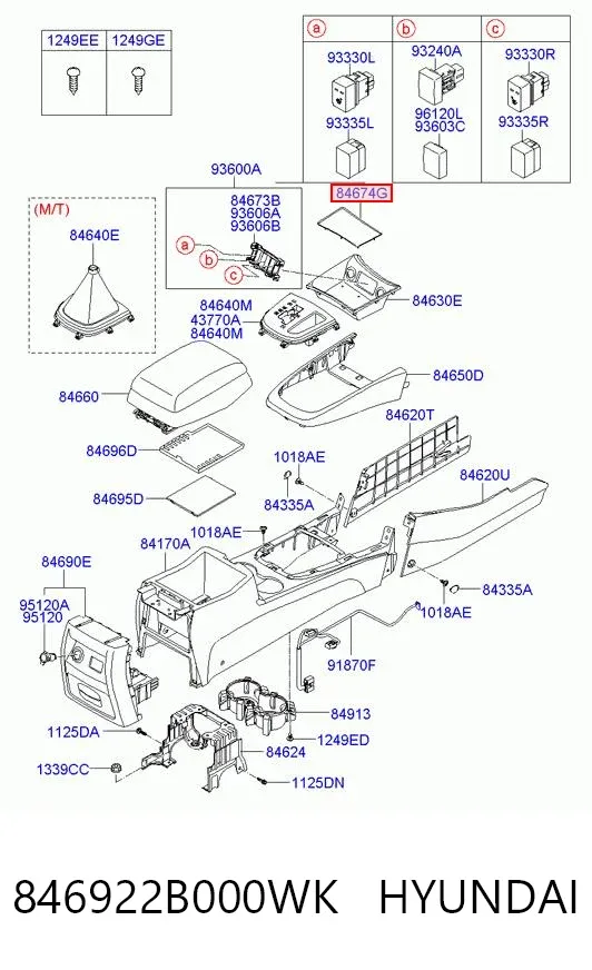  846922B000WK Hyundai/Kia