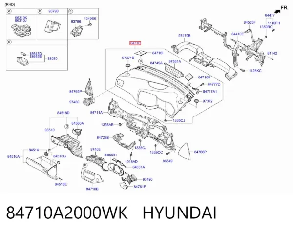 Торпедо 84710A2000WK Hyundai/Kia