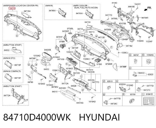 Торпедо 84710D4000WK Hyundai/Kia