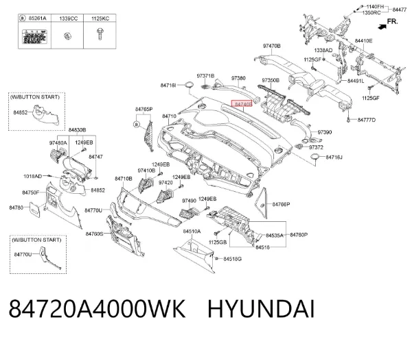  84720A4000WK Hyundai/Kia