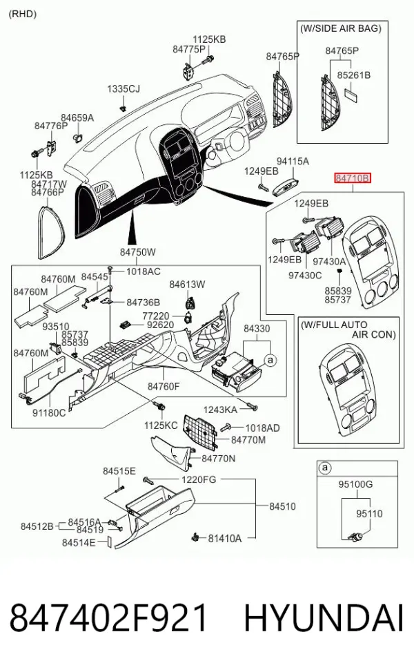  847402F921 Hyundai/Kia