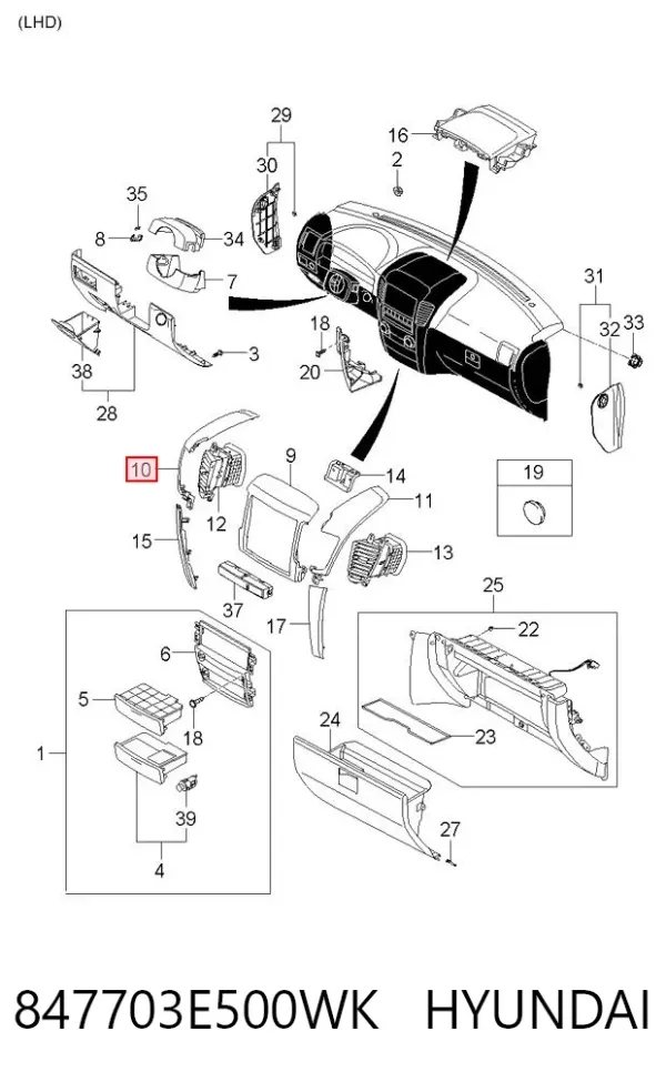  847703E500WK Hyundai/Kia