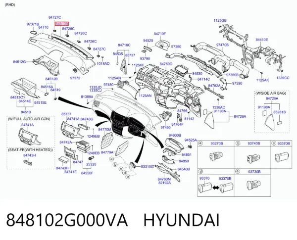  848102G000VA Hyundai/Kia