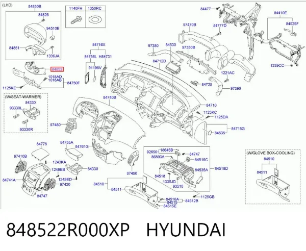  848522R000XP Hyundai/Kia