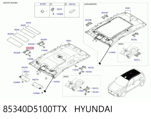  85340D5100TTX Hyundai/Kia