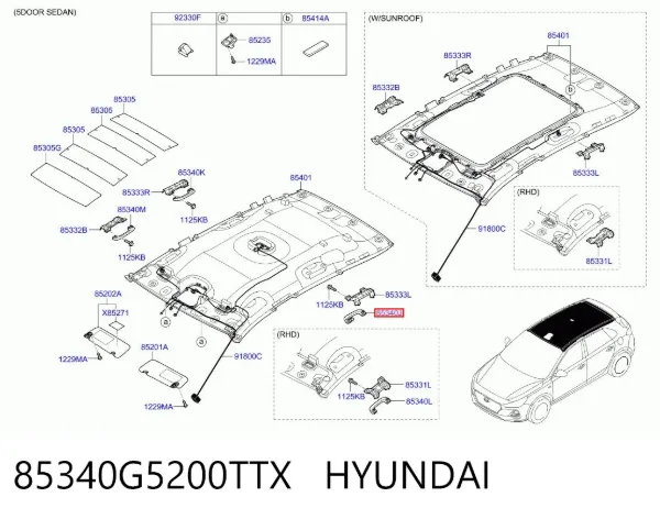  85340G5200TTX Hyundai/Kia