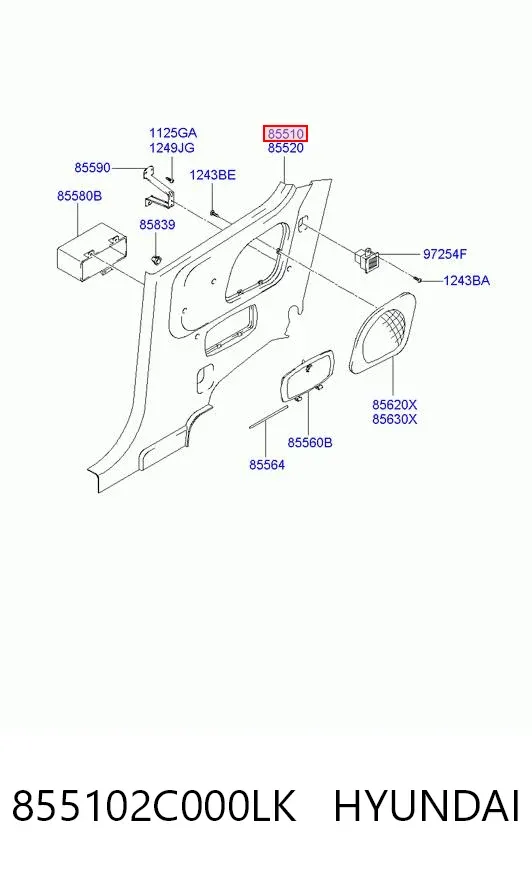  855102C000LK Hyundai/Kia