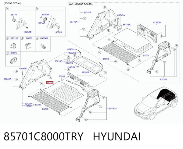  85701C8000TRY Hyundai/Kia