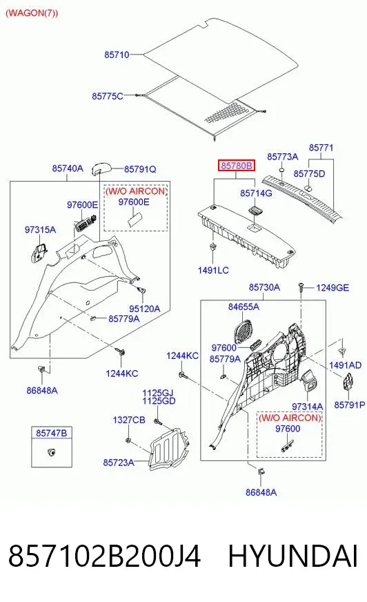  857102B200J4 Hyundai/Kia