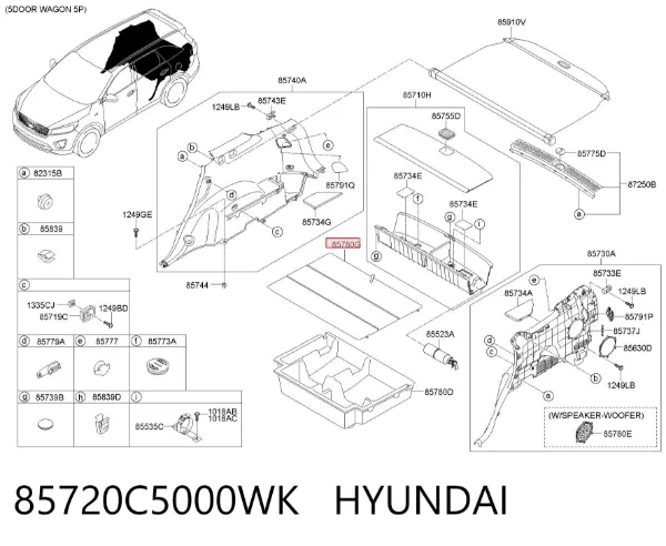  85720C5000WK Hyundai/Kia
