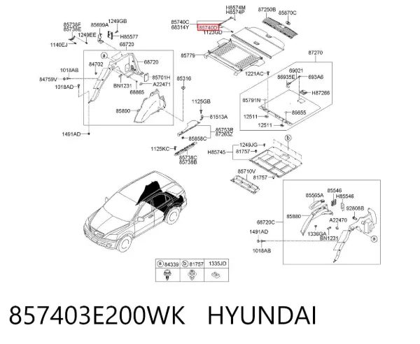  857403E200WK Hyundai/Kia