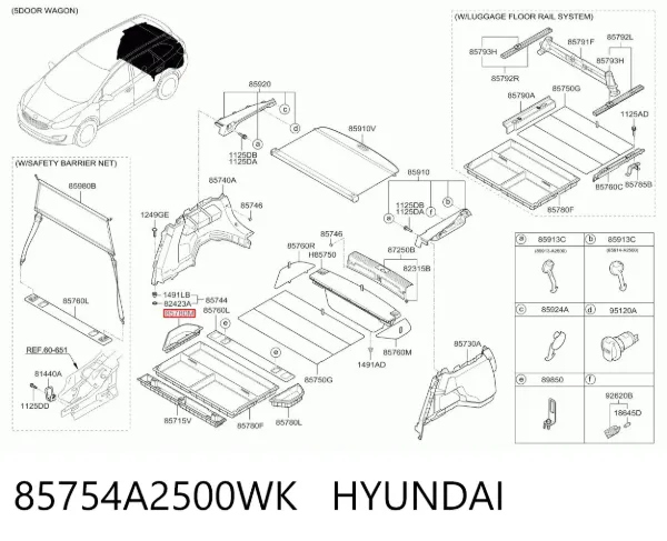  85754A2500WK Hyundai/Kia