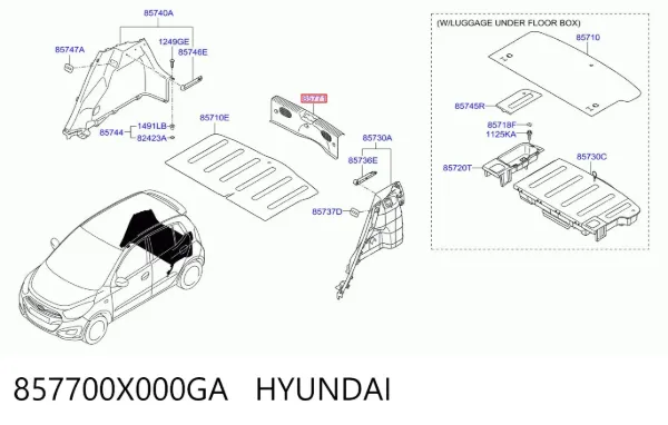  857700X000GA Hyundai/Kia