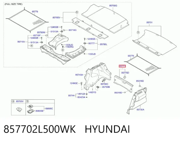  857702L500WK Hyundai/Kia