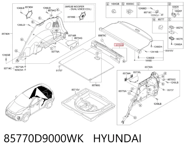  85770D9000WK Hyundai/Kia