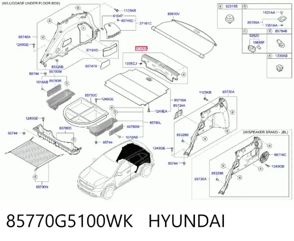  85770G5100WK Hyundai/Kia