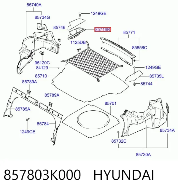  857803K000 Hyundai/Kia