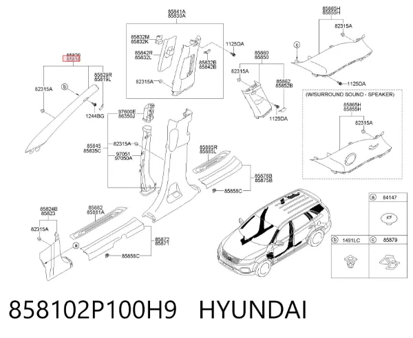  858102P100H9 Hyundai/Kia